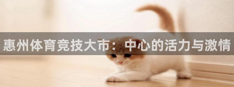 米兰体育官网下载招商电话号码:惠州体育竞技大市:中心的活力与